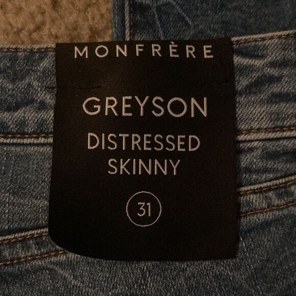 Monfrère Greyson Distressed Sicily Skinny Jeans - Picture 11 of 11